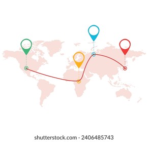 Hito Escalas Infográficas Plan de hitos Ilustración vectorial de destino
