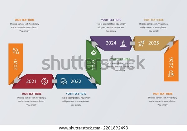 Milestone Infographics Timeline Infographics Process Flow Stock Vector ...