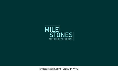 Milestone Logo Artwork - Vector Text Style