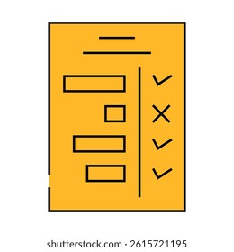 milestone planning line icon vector. milestone planning sign. isolated symbol illustration