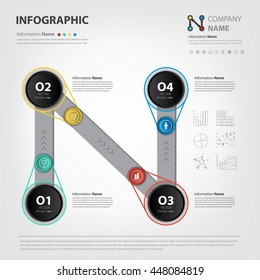 milestone and timeline roadmap for business presentation (Vector eps10)