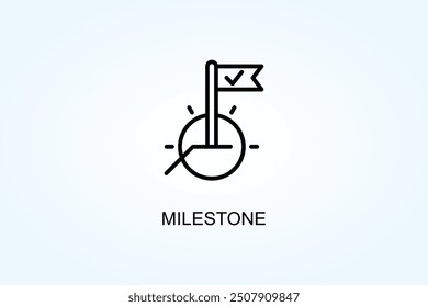Milestone Vector Or Logo Sign Symbol Illustration