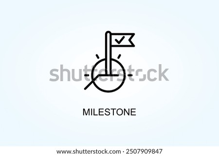 Milestone Vector Or Logo Sign Symbol Illustration