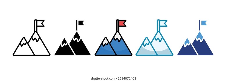 Milestones Icon Set Multiple Style Collection