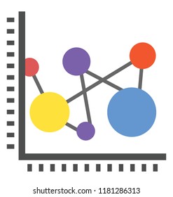 
Milestones in a line graph symbolizing control chart 
