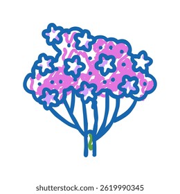 milfoil plant doodle icon sketch vector. milfoil plant sign. isolated symbol illustration