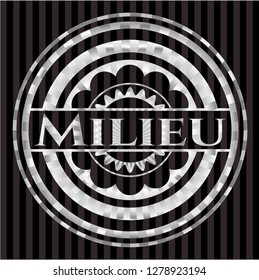 Milieu silver emblem