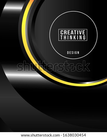 Milimalist and powerfull gradient with black and white color. Futuristic background and creative cover design. Trendy and elegant. Can be use in brochure, flyer, poster, wallpaper, book and banner  
