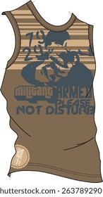 Militant Armed - Vintage Style Tank Top Design