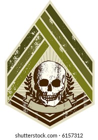 militar grunge emblem