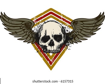 militar grunge emblem