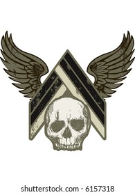 militar grunge emblem