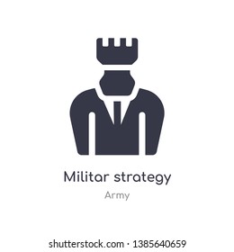 militar strategy icon. isolated militar strategy icon vector illustration from army collection. editable sing symbol can be use for web site and mobile app