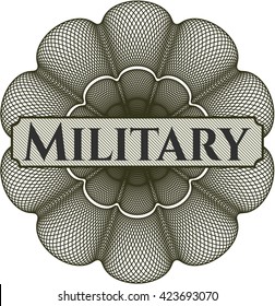 Militärische abstrakte lineare Rosette