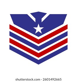 Military academy logo design template