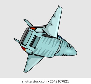 Military aircraft in action vector drawing of Helicopter, transport plane, fighter plane, medic helicopter, fighter aircraft, supersonic bomber