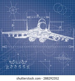 Military Aircraft Blueprint