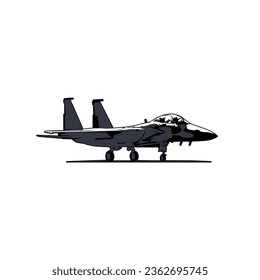 Military Aircraft Fighter illustration design