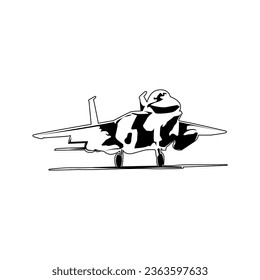 Military Aircraft Fighter illustration design