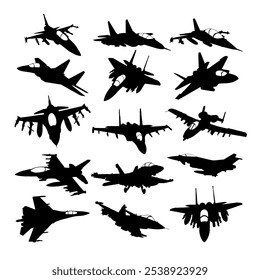 military aircraft fighter jet silhouette