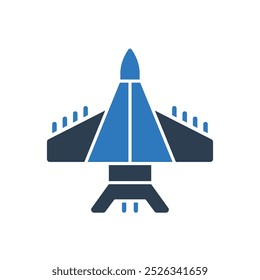 military aircraft icon - Jet fighter icon