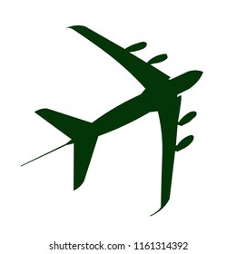 military aircraft icon.vector