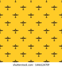 Military aircraft pattern seamless vector repeat geometric yellow for any design