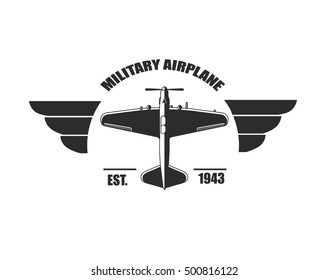 Military Aircraft Vector Military Airplane Silhouette Stock Vector 