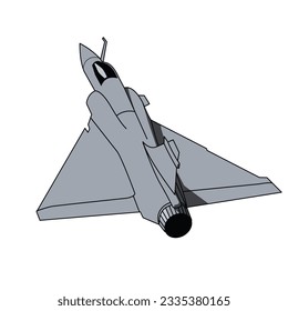 diseño de vector plano de avión militar