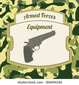 Military Armed Forces digital design, vector illustration 10 eps graphic