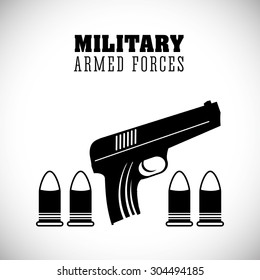 Military Armed Forces digital design, vector illustration 10 eps graphic