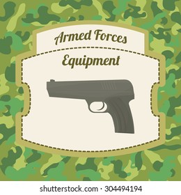 Military Armed Forces digital design, vector illustration 10 eps graphic