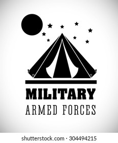 Military Armed Forces digital design, vector illustration 10 eps graphic