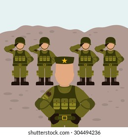 Military Armed Forces digital design, vector illustration 10 eps graphic