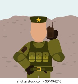 Military Armed Forces digital design, vector illustration 10 eps graphic