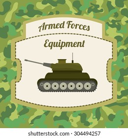 Military Armed Forces digital design, vector illustration 10 eps graphic