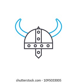 Military armor linear icon concept. Military armor line vector sign, symbol, illustration.