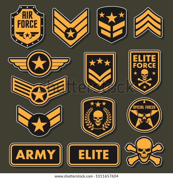 Military army\
badges