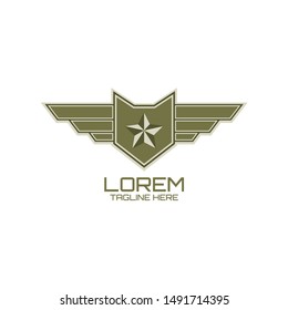 Military And Army Badges Logo Design Vector