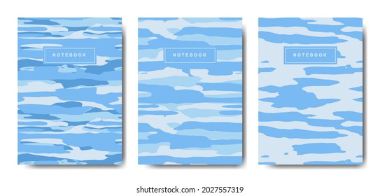 Military and army camouflage abstract cover notebook
