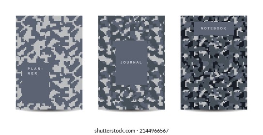 Military and army camouflage abstract cover notebook