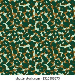 Military Army Camouflage Pattern In Vector