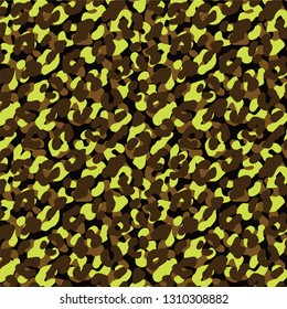 Military Army Camouflage Pattern In Vector