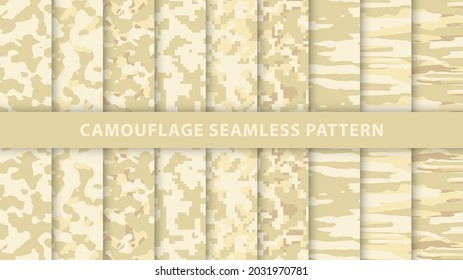 Military and army camouflage seamless pattern