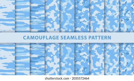 Military and army camouflage seamless pattern
