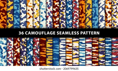 Military and army camouflage seamless pattern