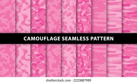 Military and army camouflage seamless pattern