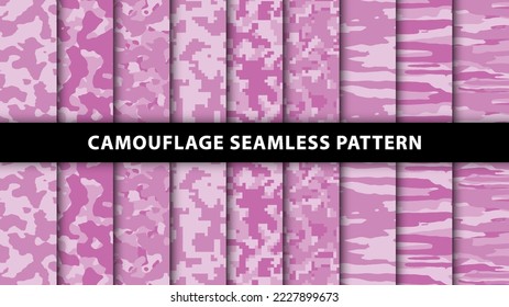 Military and army camouflage seamless pattern