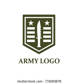 Military Army Logo Design Template Vector