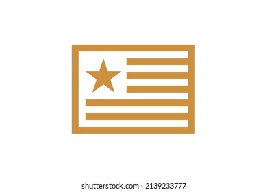 Military and Army monoline logo